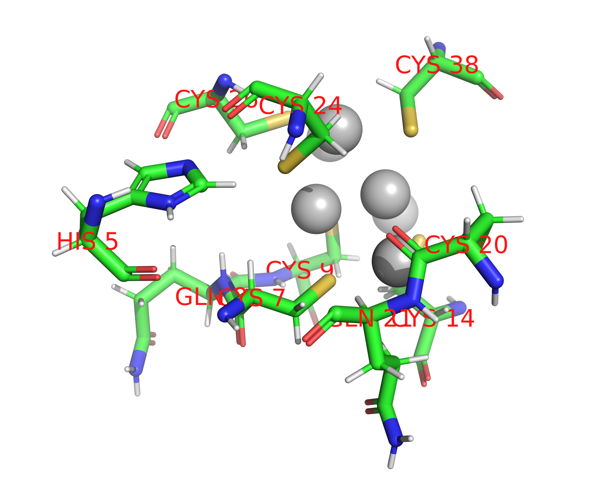 Silver binding site 1 out of 7 in 1aoo Silver binding site 1 out of 7 in 1aoo