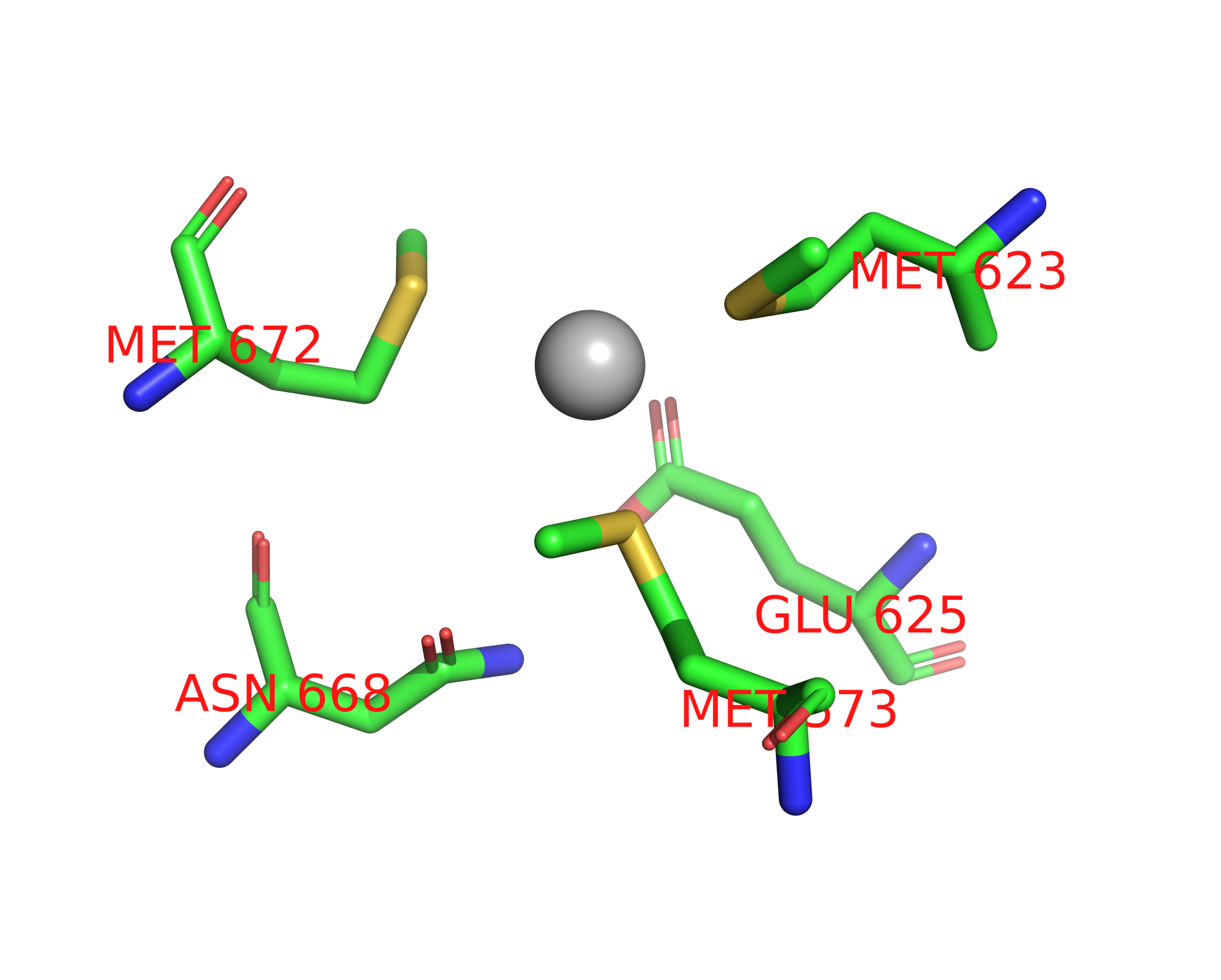 Silver binding site 1 out of 1 in 3kso Silver binding site 1 out of 1 in 3kso